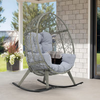 Malakai Wicker Outdoor Rocker Chair by Langley Street