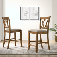 Davondre Windvale Fabric Upholstered Counter Height Dining Chairs by Red Barrel Studio