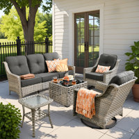 Daliya 5 - Person Outdoor Seating Group with Cushions by Red Barrel Studio