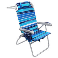 Slader Backpack Beach Chairs, Folding Heavy Duty Camping Chair with Large Pockets and Cup Holder by Arlmont & Co.