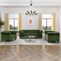 Jumal 3 - Piece Velvet Living Room Set by House of Hampton