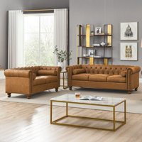 Jhosep 2 - Piece Faux Leather Living Room Set by Williston Forge