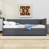 Liddington Upholstered Daybed with Trundle by 17 Stories