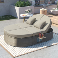 Xhuliana Outdoor Wicker Chaise Lounge by Latitude Run