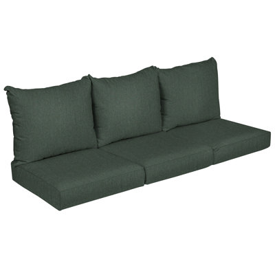 6 - Piece Outdoor SunbrellaSeat/Back Cushion by Latitude Run