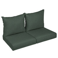 Outdoor Sunbrella Seat/Back Cushion by Latitude Run