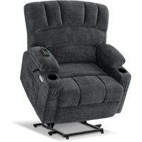 27.2" Extra Seat Width Power Recliner Lift Chair with Massage and Heat for Height 4