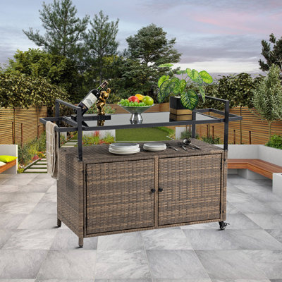 Benne Metal Bar Cart by Bayou Breeze