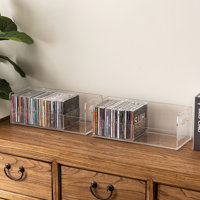 Acrylic Stackable Multimedia Tabletop Storage by Ebern Designs
