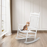 Katriece Solid Wood Rocking Chair