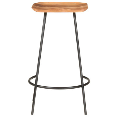 Bar Stool Bar Seat Counter Height Island Stool for Pub Solid Mango Wood by 17 Stories