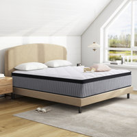 14" Gel Memory Foam Hybrid Spring Mattress with Edge Support In a Box by Alwyn Home