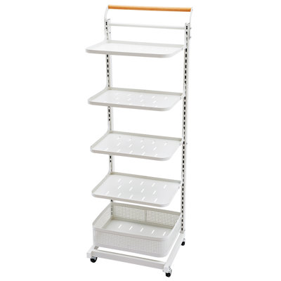 Eulene 5 Tiers Metal Kitchen Cart with Wheels by Latitude Run