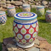Ilayda Ceramic Accent Stool
