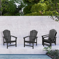 Cath HDPE Stacking Adirondack Chair by Rosecliff Heights