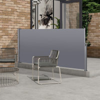 Kayisha UV Resistant Waterproof Patio Privacy Screen,Retractable Side Screen Awning by Wrought Studio