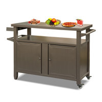Spiros Arlmont & Co. Bar Cart with Powder Coated Aluminum Outer Material by Arlmont & Co.