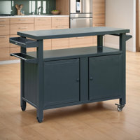 Spiros Arlmont & Co. Bar Cart with Powder Coated Aluminum Outer Material by Arlmont & Co.