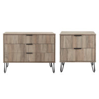Dumbo 2-Piece Bedroom Set with Dresser and Nightstand by Manhattan Comfort