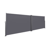 Retractable Side Awning Privacy Screen - Waterproof UV-Resistant Polyester Divider for Balcony, Patio & Porch | Roll-Up Design, Easy Install by Arlmont & Co.