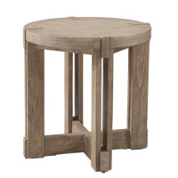 Mcguire Solid Wood Top End Table by Gracie Oaks