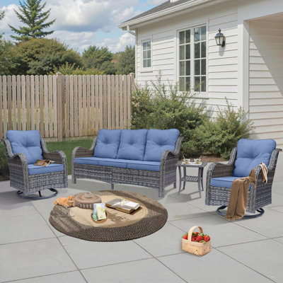 Shariden 5 - Person Outdoor Seating Group with Cushions by Winston Porter
