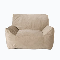 Large Velvet Bean Bag Chair & Lounger by Trule