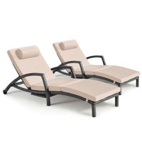 Styliani Outdoor Chaise Lounge by Red Barrel Studio