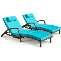 Styliani Outdoor Chaise Lounge by Red Barrel Studio