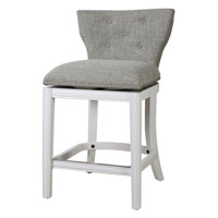 Peddie Upholstered Swivel Stool