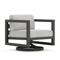 Yarieli Powder Coated Aluminum Outdoor Rocker Chair with Sunbrella Cushion by Hokku Designs