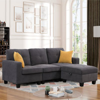 Chesham 4 - Piece Upholstered Sectional With Ottoman by Ebern Designs