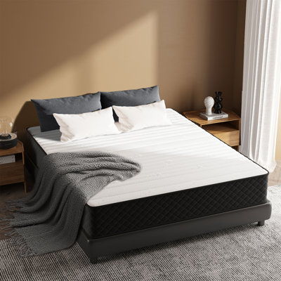 Alwyn Home Mattress Stijn Hybrid Mattress Firm Mattress Memory Foam Mattress in a Box Extra Support by Alwyn Home
