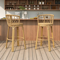 Areeas PE Wicker Outdoor 28.75 Bar Stool by Bay Isle Home