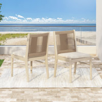 Chamaine Outdoor Dining Chair by Rosecliff Heights