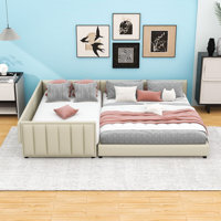 Kayelee Queen and Twin Size Upholstered Platform Bed by Latitude Run
