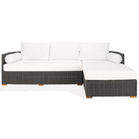 Maddie 100" Wicker Chaise Sectional by Joss & Main