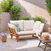 Kenessa 77.9" Wide Outdoor Straight Patio Sofa with Cushions by Ebern Designs