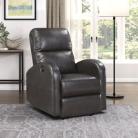 Tabish 29.5" Modern & Contemporary Faux Leather Power Reclining Chair with One-Touch Power Control & Adjustable Positions by Latitude Run