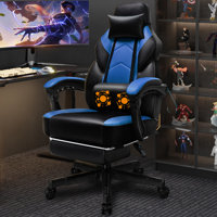 Adjustable Gaming Chair Reclining Ergonomic Swiveling PC & Racing Gaming Chair with Footrest by Winston Porter