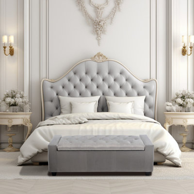 Muneeb Velvet Upholstered Storage Bench by Red Barrel Studio