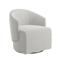 Suhaylah Upholstered Swivel Barrel Chair