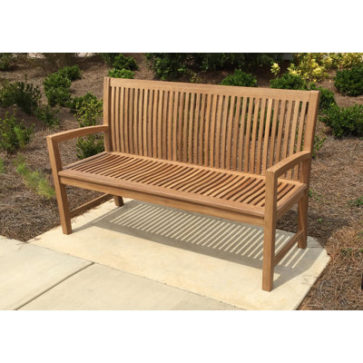 Nelvie Teak Outdoor Bench by Wildon Home
