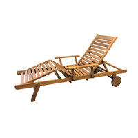 Renisha Outdoor Teak Chaise Lounge by Hokku Designs
