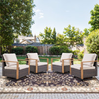 Kelyse Outdoor Rocker Chair by Wrought Studio