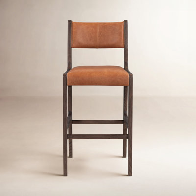 Wayne Leather Stool by Birch Lane
