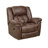 Saphyra Faux Leather Recliner by Red Barrel Studio