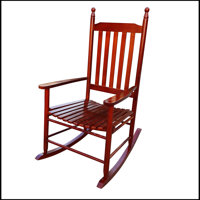 Cariel Solid Wood, Durable, Large Solid Wood Rocking Adirondack Chair by August Grove