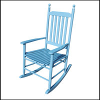 Cariel Solid Wood, Durable, Large Solid Wood Rocking Adirondack Chair by August Grove