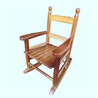 Cateluta Solid Wood Rocking Adirondack Chair Sturdy slatted back rest for comfort and safety Constructed of solid hardwood by August Grove